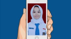 Siswi Sekolah Menengah Atas Negeri (SMAN) 61 Jakarta berinisial SN yang dilaporkan hilang. (Dok. Teksnews.com/M Rifai Azhari)